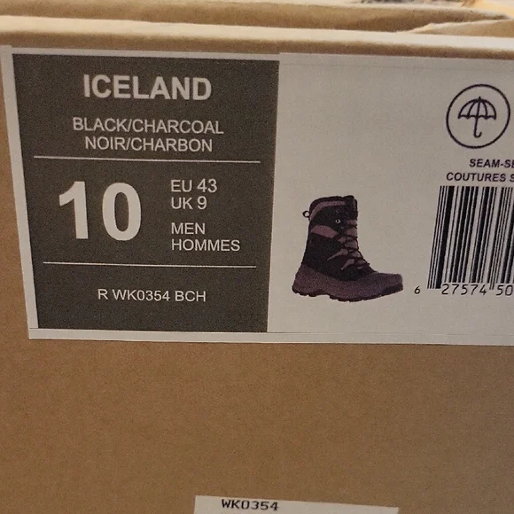 Kamik Men's Black and Gray Snow Boots - Picture 5 of 5